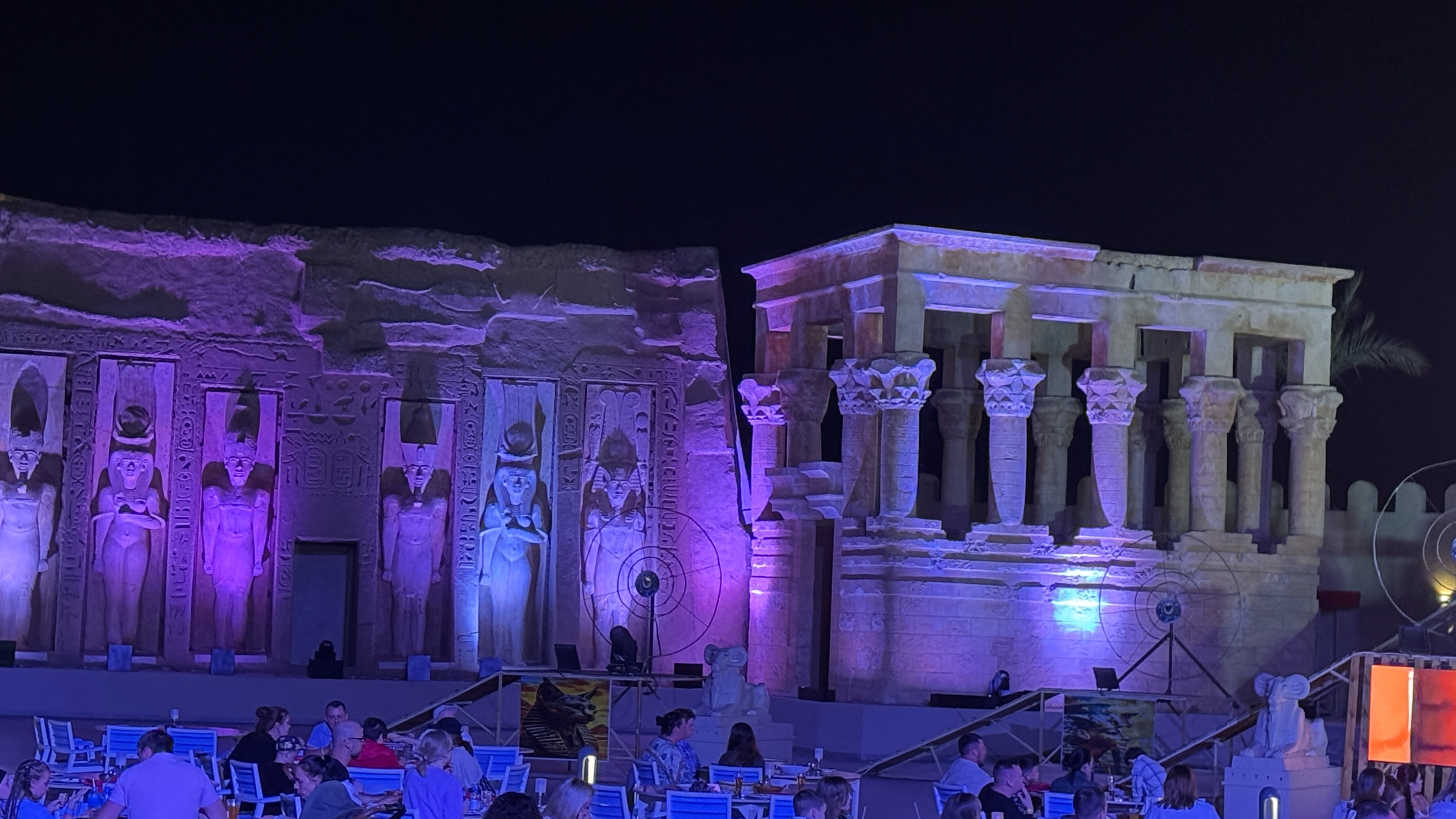 A scenic view of a caravan park